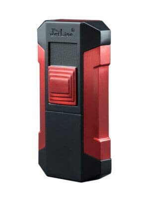 Jetline Luxe Double Flame Torch Lighter (Red w/Black)