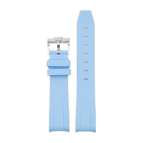 [SLFJEYTX] X Swatch MoonSwatch Constellation �h���X�|�[�c 20mm �J�[�u�G���h�E�H�b�`�o���h �u���X���b�g�p�X�g���b�v 1��(Baby blue)