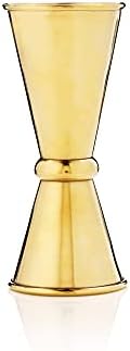Viski Small Gold Japanese Style Jiggers, Metallic