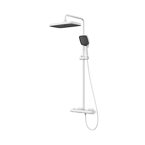 Ensemble de douche anti-brûlure à température constante blanche