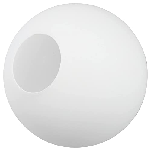 FRCOLOR Globe en Verre Givré Abat- Jour Abat Jour en Verre Cylindrique Installateur Ouverture Lumière Luminaire Remplacement Globe Blanc 1