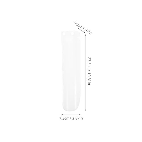 Protection fourche moto Mobestech cache-tube blanc 27 cm