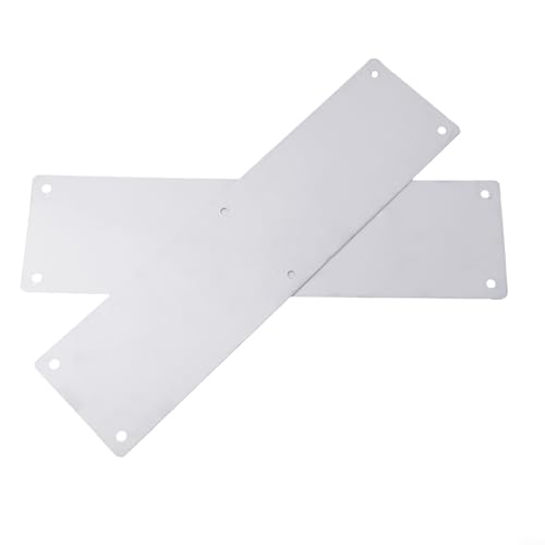 Gbtdoface Lot de 2 plaques de propreté porte en acier inoxydable pour éviter les dommages - Installation facile - Sécurité renforcée - Convient à toutes...