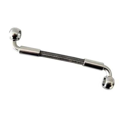 Conduite de frein tressée pour moto avec raccord banjo M10 90° 360cm