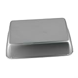 Shophubio Bandeja rectangular de acero inoxidable para servir alimentos con bordes profundos, apta para lavavajillas, bandeja resistente para ensaladas, comidas, sillas altas y uso al aire libre (25 x