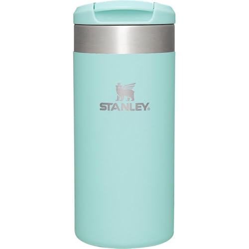 STANLEY Aerolight Transit Thermobecher 12OZ - Hält 6 Stunden Heiß - Spülmaschinenfest - Kaffeebecher To Go Auslaufsicher - Kompatibel Mit Gängigen Pkw-Getränkehalterungen - Watercolor Blue