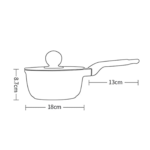 Kochgeschirrset Suppe Pot Fritting Pfanne Kochwerkzeug Nicht-Stick-Pfanne Kücheninduktion Kocher Milch Topf Nudeln Wok Hotpot Auflauf