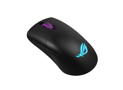 ROG Keris Wireless FPS Gaming Mouse, 3 Mode Connection - 2.4 GHz / Bluetooth / Wired USB, 16,000 DPI Optical Sensor, 7 Programmable Buttons, RGB, Ergonomic, PBT Keys, Swappable Switches, Black - Mouse gaming - Immagine 3