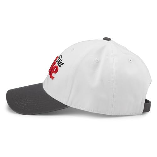 Image of AMERICAN NEEDLE Diet Coke Coca Cola Officially Licensed Ballpark Adjustable Baseball Hat (20001A-DCOKE-WHGY)