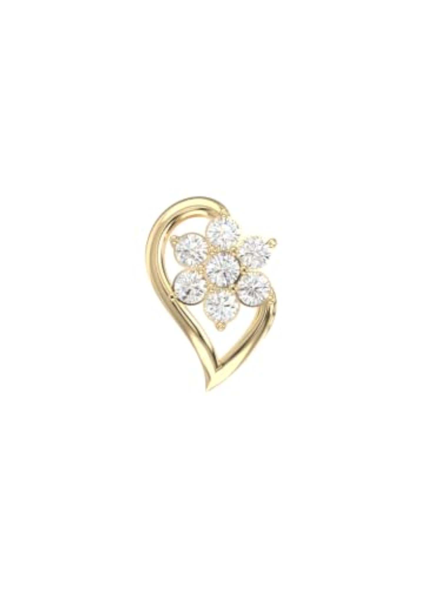 Women's Lab-Grown Diamond Nose Pin, Timeless Elegance