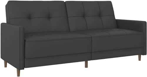 Living Room Sofa Bed, Coil Futon, Faux Leather Modular Sofá esquinero Sofá de esquina Sofá de...