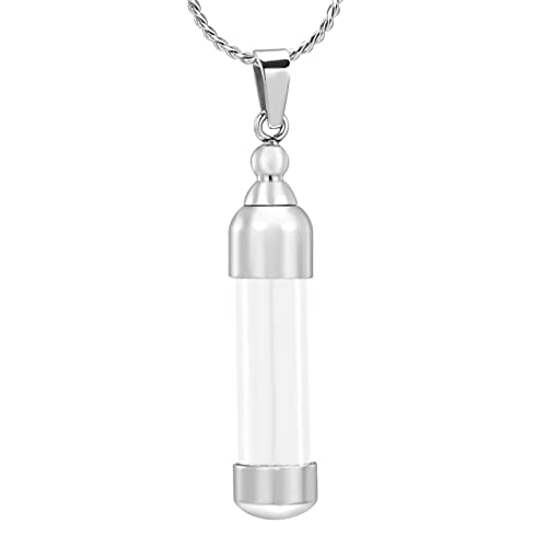 Cendres bijoux commémoratifs argentés avec fiole protectrice