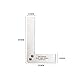 Treki Klein Anschlagwinkel Lineal 90 Grad Schlosserwinkel 80 x 50mm Zimmermannswinkel, L Winkel Lineal Präzisions Winkelmesser Mini Haarwinkel Maurerwinkel Anschlaglineal Schreinerwinkel