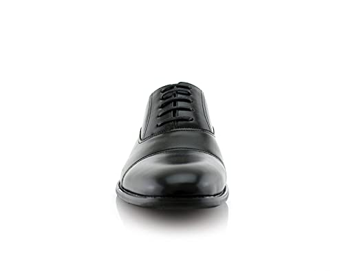 Image of Ferro Aldo Men's Classic Cap Toe Oxford Dress Shoe Collection | Perfect for Formal, Business, and Wedding Attire