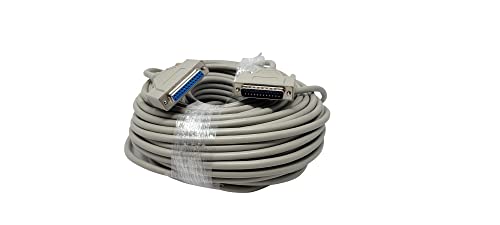 Your Cable Store 100 Foot DB25 25 Pin Serial Port Cable Male to Female RS232