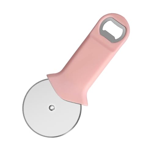 ARTIBETTER Tagliapizza a Doppio Uso in Acciaio Resistente Rotella Affilata e Apribottiglie Impugnatura Ergonomica Antiscivolo Utensile Cucina Professionale per Pizza e Dolci