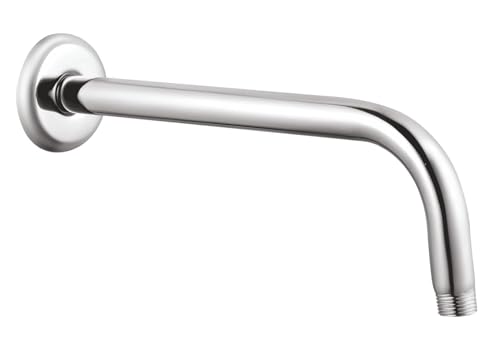 Image of JAGGER JAG203 Premium Grade Stainless Steel Square Shower Arm with Wall Flange (ROUND, 18 inch INCH)