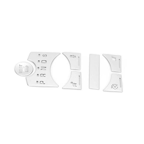 Autocollant Bouton Levier Vitesse Jaguar XF 2008-2015 Accessoire Console Centrale