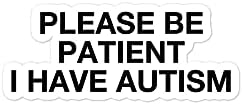Please Be Patient I Have Autism Sticker Autism Awareness Autistic Adults Sticker image 4
