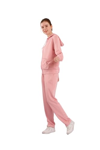 Image of LeeHanTon Womens Jogging Suits Sets Running Outfit Zipper Warm Up 2 Pieces Hoodie and Pant Tracksuit
