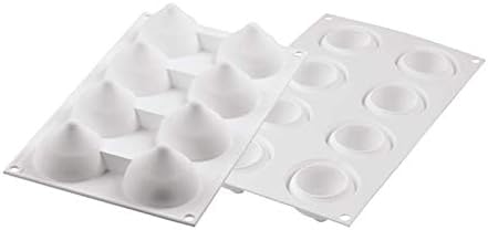 Silikomart Molde de silicona "Goutte 55" con 8 cavidades, cada una de 2.12 pulgadas de diámetro x 1.57 pulgadas de alto