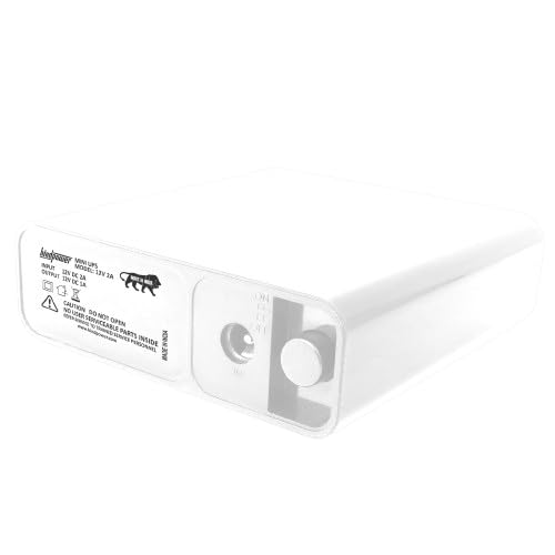 Mini UPS for 12V WiFi Router Broadband Modem, Set Top Box, CCTV Camera