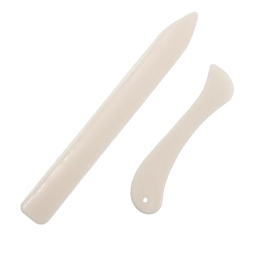 Nodcows 2-Teiliges Falzbein aus Knochen, Falzmesser Falzbein für Papier...