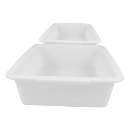 Cabilock 2Pcs Spill Plastic Laboratory Tray Multi Functional Mixing Trays for Organizing Chemical Supplies Teaching and and Efficient