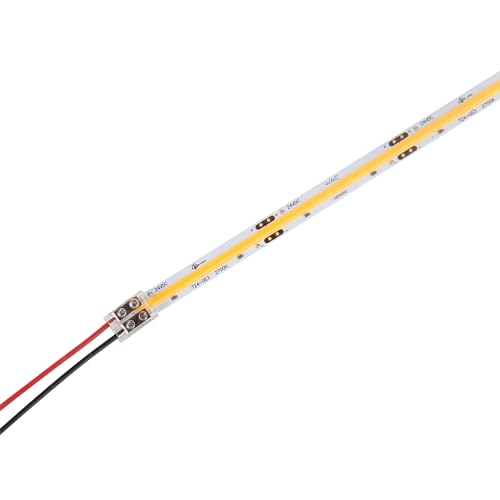 Image of WAC Lighting Gemini 24VDC LED COB Tape Light No Visible Diodes 4000K Cool White 3W and 300 Lumens per Foot 15 Foot Reel Field Cuttable Every 2 Inches and Fully Dimmable Contractor Quality