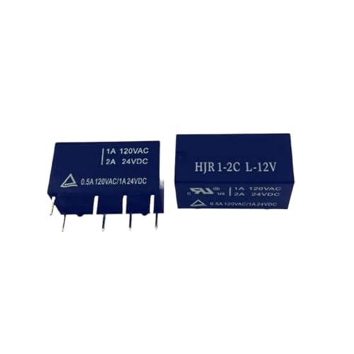 Relais DIP8 HJR1-2C-L-12V CC 12V 2A pour circuit imprimé