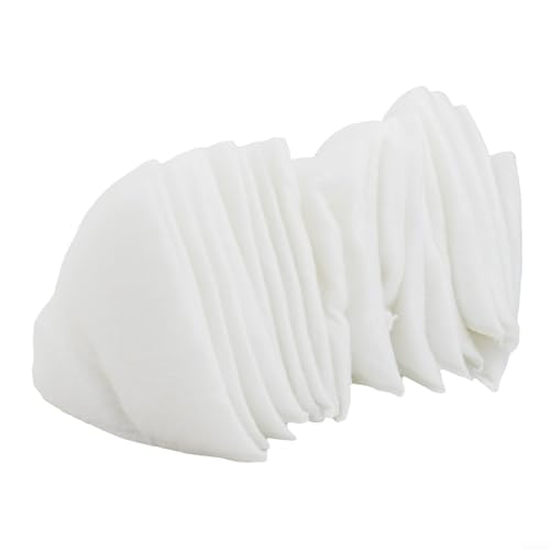 Valixirant Paquete de 20 filtros de aire G4 para válvulas de escape redondas DN125, color blanco, 180 mm de longitud, estructura de profundidad progresiva para ventilación del hogar