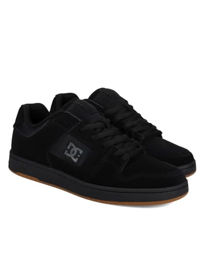 Chaussures en Cuir DC Shoes Manteca Homme Noir pour skate