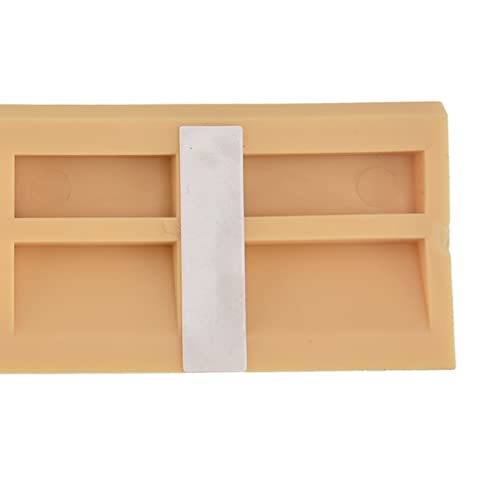 TOPINCN 4PCS Transition Threshold Ramp for a Door Sill Universal Sweeper Door Sill Stair Wheelchair Door Sill Free Assembly Rubber Door Threshold Protect(Beige) - Image 4