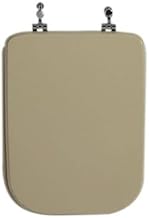 Kiamami Valentina - Sedile Copri WC per Ceramica Conca Ideal Standard, Compatibile con Modello Vaso Conca, Finitura Champagne, Legno Ingegnerizzato