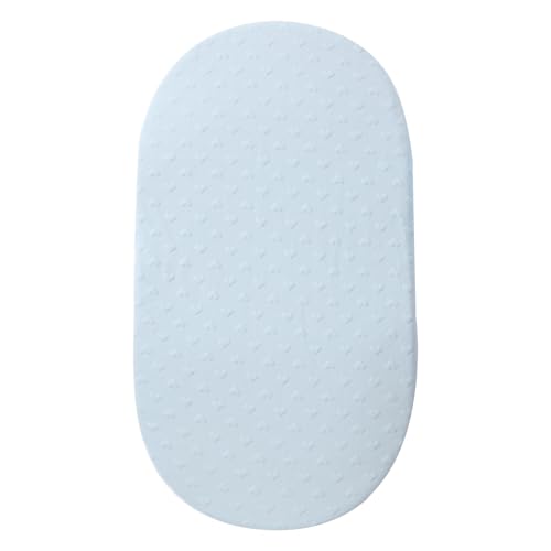 PTILSERY Cotton Bassinet Sheet for Infants Boys Girls, Solid Color Baby Fitted Sheet Case for Rectangle Oval Mattresses