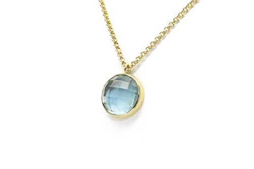 Collier Topaze Bleue Or Vermeil : un souvenir précieux à transmettre, le cadeau de naissance idéal