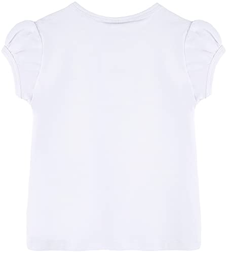 Lilax Baby Girls' Basic T-Shirt Short Sleeve Crewneck Tee2