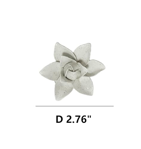 Image of Ceramic Flower Wall Art Decor, Artificial Flower Wall Sculpture,Handmade Ceramic Flowers for Home,Hallway,Living Room, Kitchen,Bathroom (Spotted Color,Yulan Magnolia, 2.76 inch)
