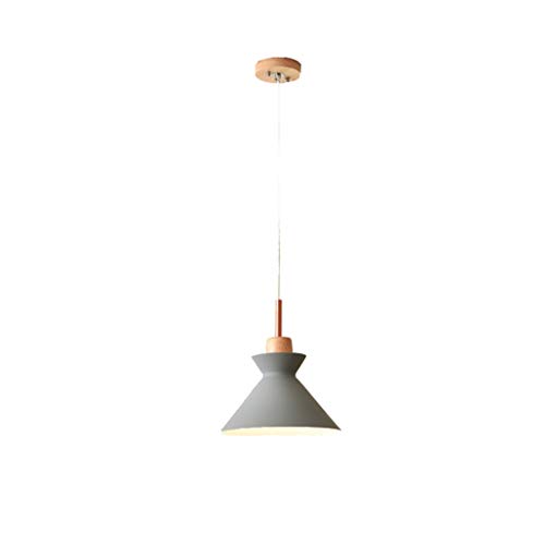 Lustre cafe bar suspension macaron gris luminaire restaurant tête unique design