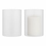 【Effet Lumineux Chaleureux】Le verre clair met davantage en valeur l’éclat naturel des bougies chauffe-plat. La transparence permet une diffusion harmonieuse de la lumière, créant une ambiance douce et accueillante dans le salon, la chambre, le bureau ou lors d’une décoration de table festive