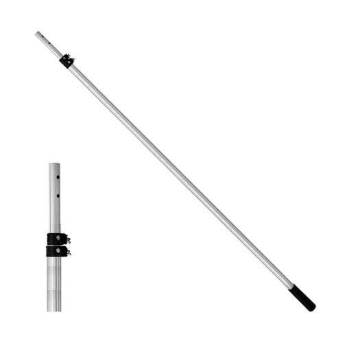 Image of VELTRIX Adjustable Telescopic Pole 1.4-2.7 Meters | Compatible with Hand Pruning Saw, Cleaning, Painting & Garden Use | Strong Lightweight Rod