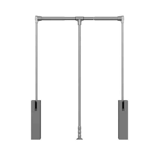 Tringle de penderie rétractable pour résoudre le manque de place en placard