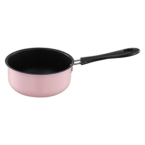 Acier Inoxydable Petite Casserole Chauffe-Beurre antiadhésif Bouillie bébé ustensiles de Cuisine Lait Casserole pour RV, Rose