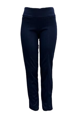 Zac & Rachel Womens Pull on Stretch Full Length Denim Pants