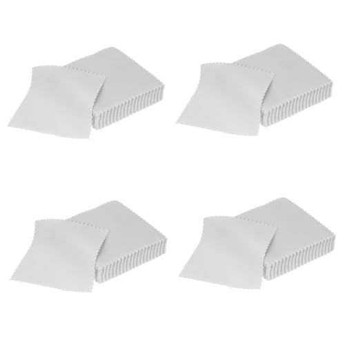 VALICLUD 4 Series Paño De Limpieza Removedor De Manchas Limpiador De Plata Esterlina Pulidor De Joyas Paño De Pulido De Oro Hendedura Productos De Limpieza Limpio Gel Grey Ante 50 Piezas*4