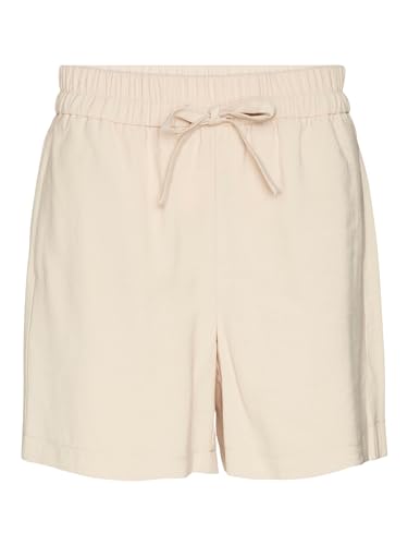 VERO MODA Pantalones Cortos Vmcarmen HW Loose Noos para Mujer, Crema Irlandesa., L