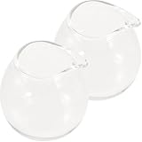 Design élégant : ce mini pichet en verre arbore une élégante et raffinée, apportant une touche de charme à toute table. idéal au quotidien, il est parfait pour faire mousser le lait ou pour verser . il est doté d'une poignée