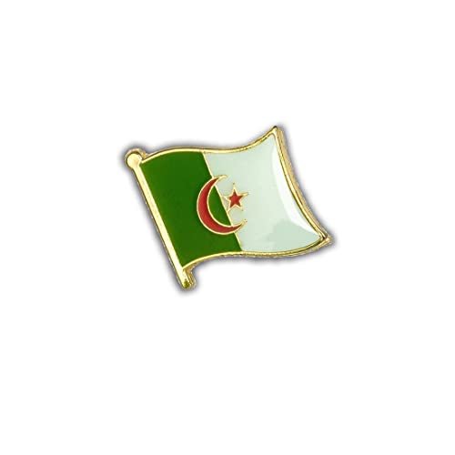 Pin's Drapeau Algérie Flottant - Algérien - Drapeaux - qualité de finition - Epingle - Broche - Badge - PINS AFRIQUE