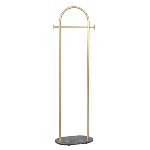 SHATONG Floor-Standing Metal Single Pole Clothes Drying Rack “n” Shape Design Easy Assembly Stylish Coat Rack Easily Holds All of Your Coats,Jackets or Bags,Multi-Color Optional