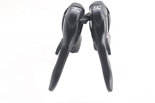 Micronew Palancas de control duales, 2 x 7 velocidades, doble cambio, desviador de bicicleta de carretera, compatible con Shimano